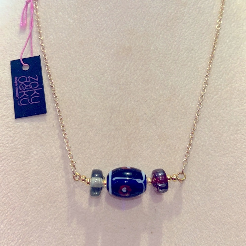 Glass Bead Necklace-Boutique